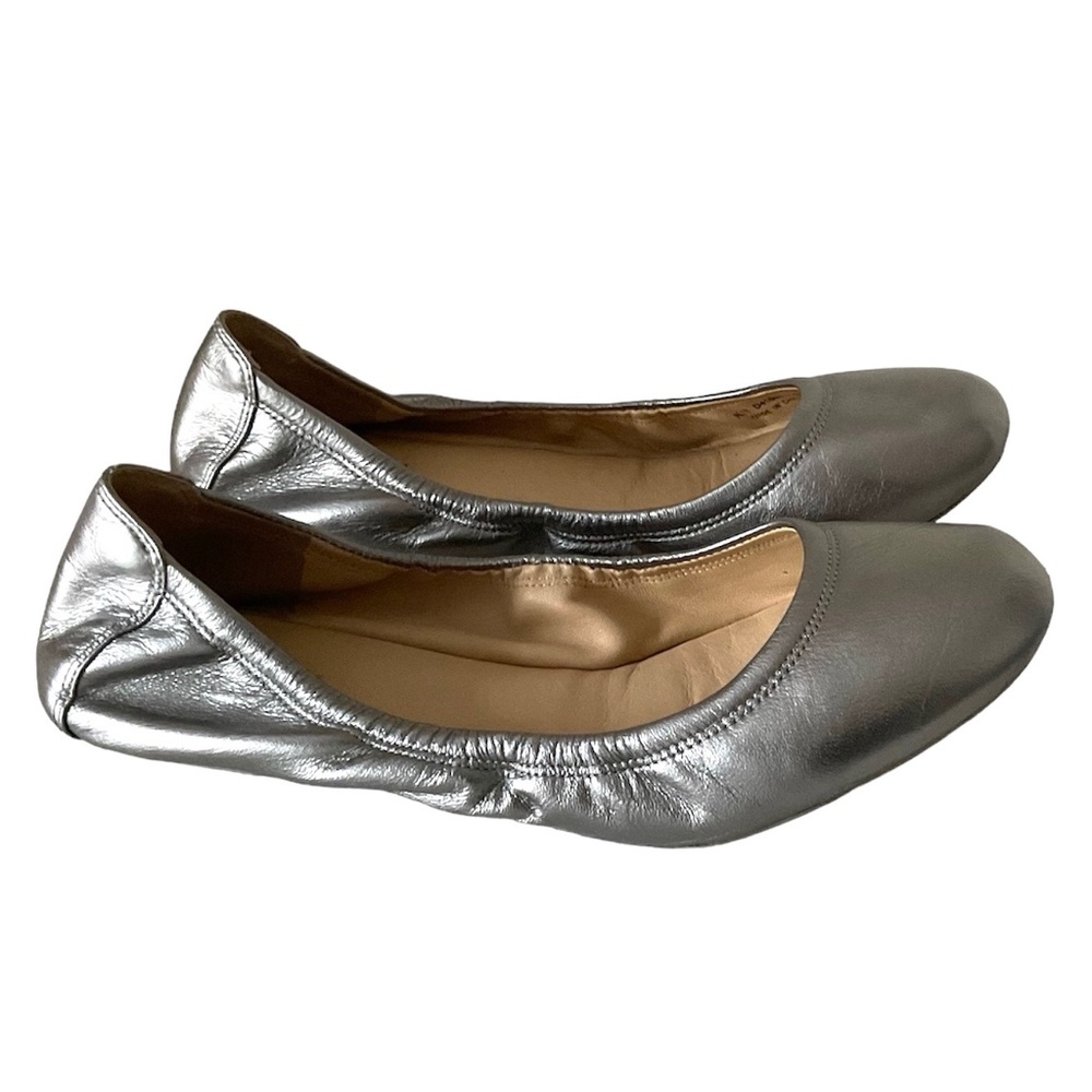 Cole Haan Silver Pewter Ballet Flat - Size 7.5 - Gray Metallic Flats